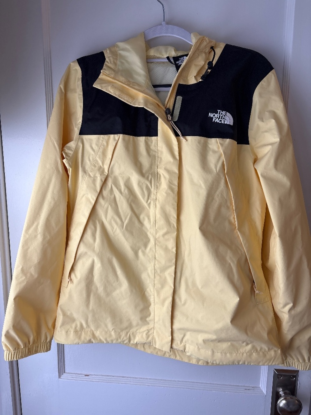 Women North Face Yellow Rain Jacket, Sz S, NWOT